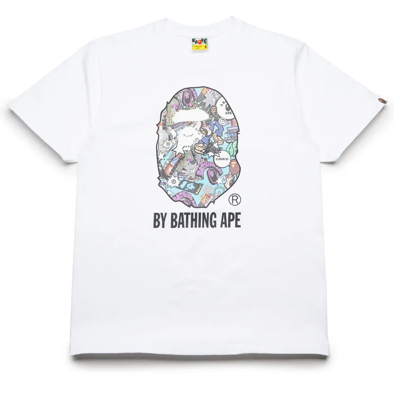 A Bathing Ape Comic Art Tee - White