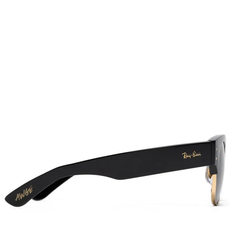 A$AP Rocky x Ray-Ban Mega Clubmaster - Polished Black/Gold