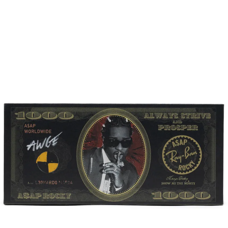 A$AP Rocky x Ray-Ban Mega Clubmaster - Polished Black/Gold