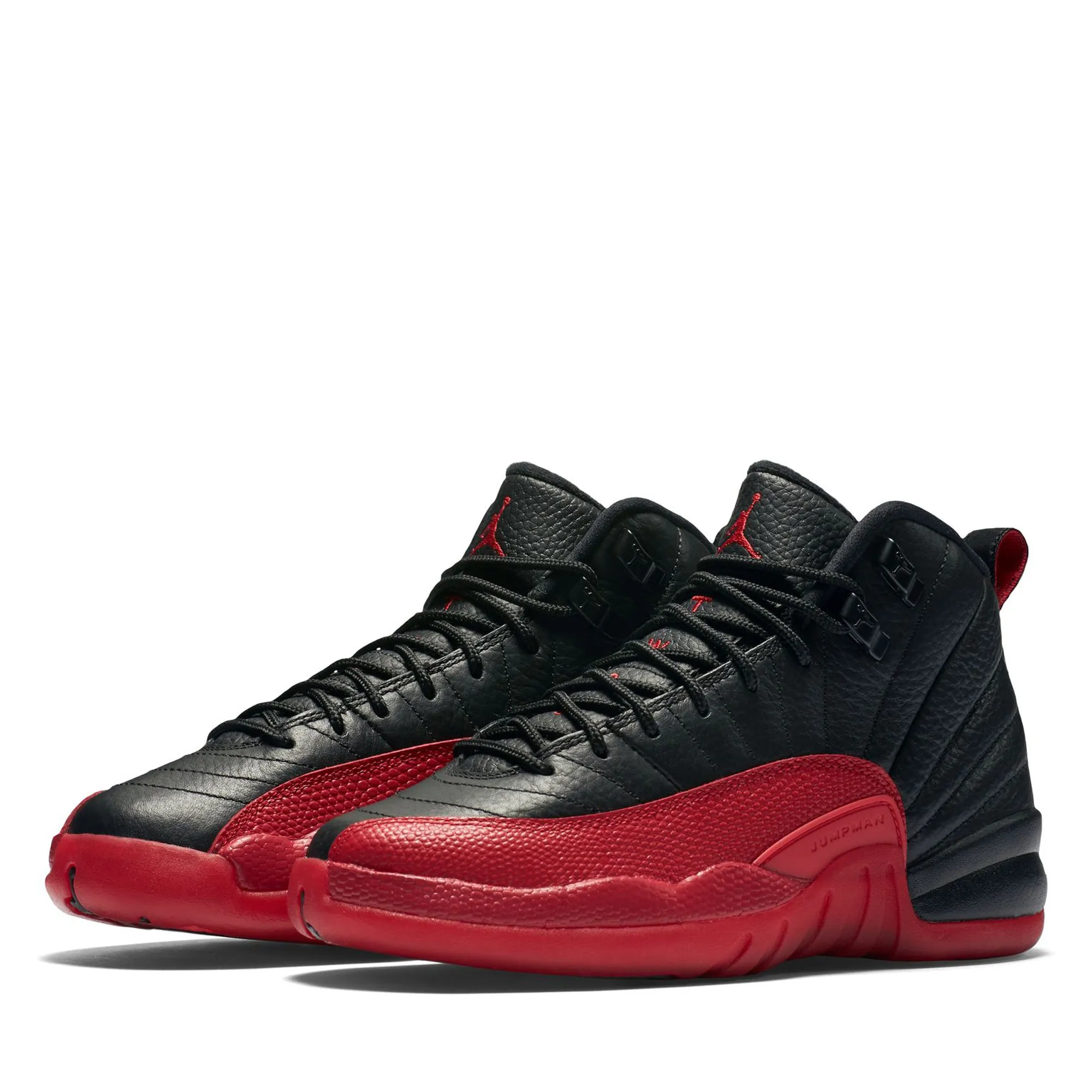 Air Jordan 12 Retro 'Flu Game' (GS) - Black/Varsity Red