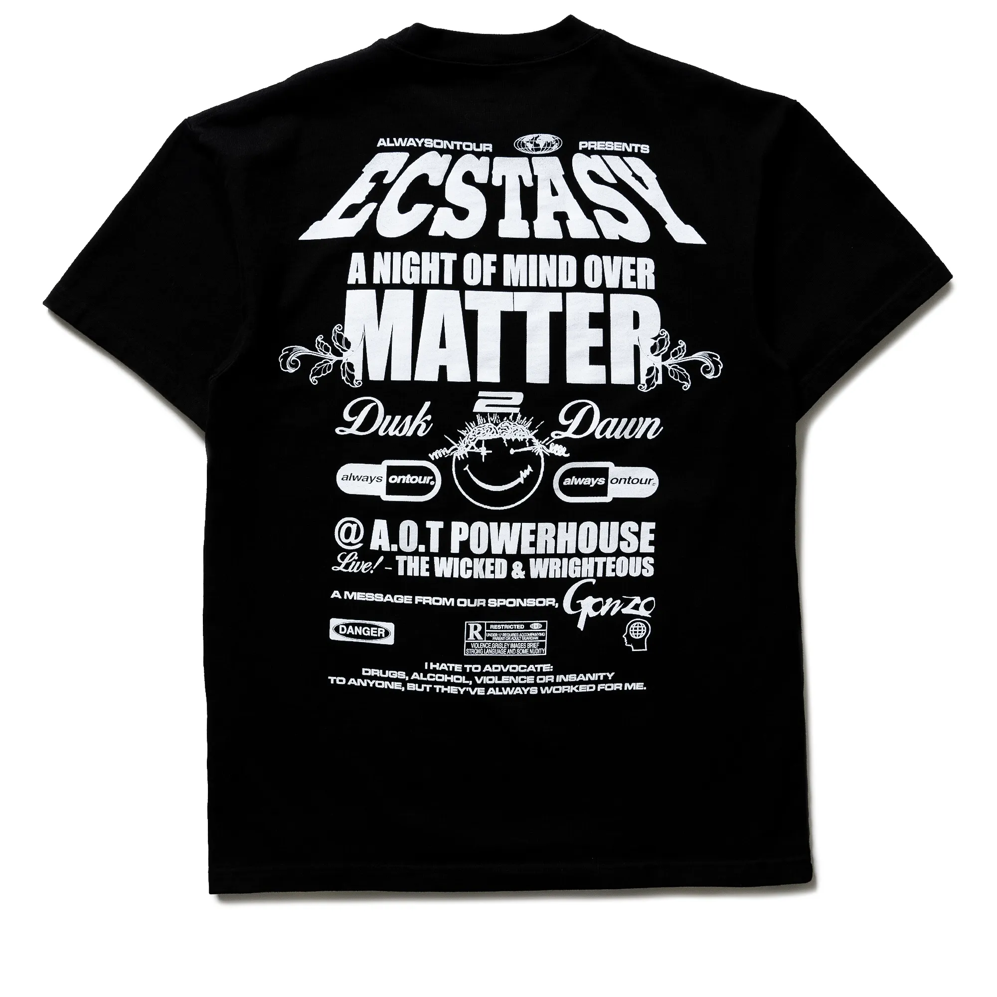 Always On Tour Mind Over Matter Tee - Black