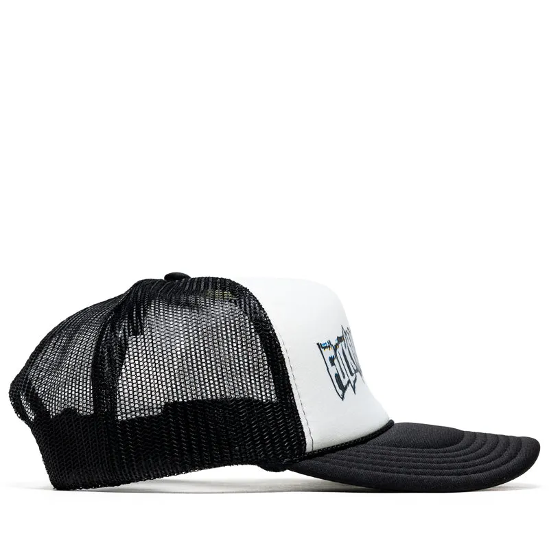 Fucking Awesome Scanner Warp Stamp Trucker Hat - Black