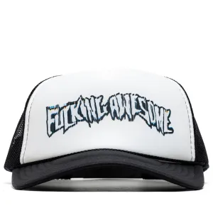 Fucking Awesome Scanner Warp Stamp Trucker Hat - Black