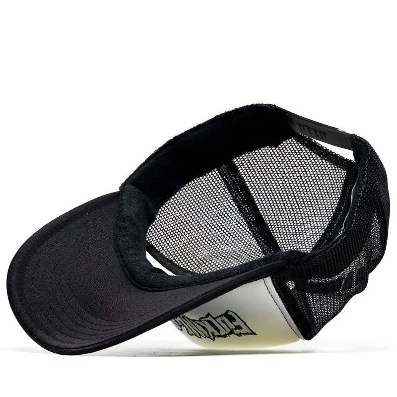 Fucking Awesome Scanner Warp Stamp Trucker Hat - Black
