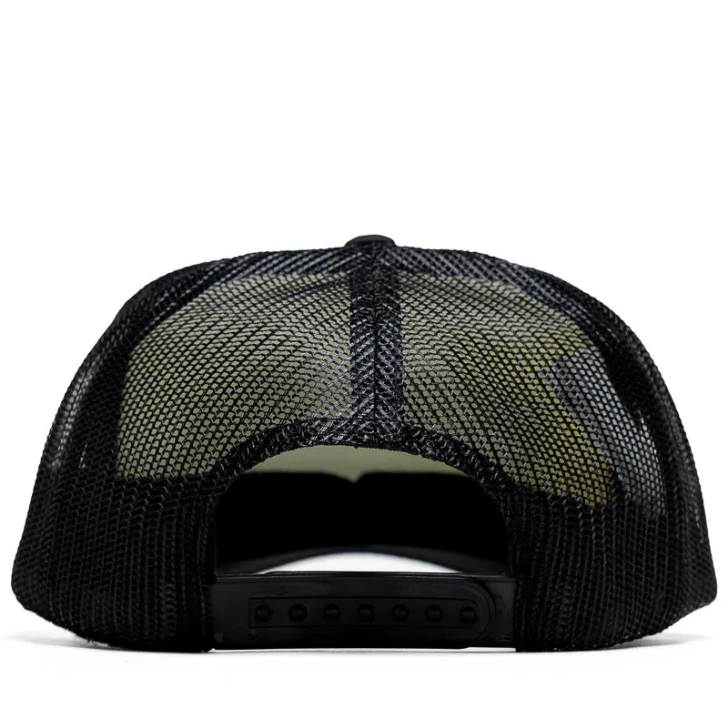 Fucking Awesome Scanner Warp Stamp Trucker Hat - Black