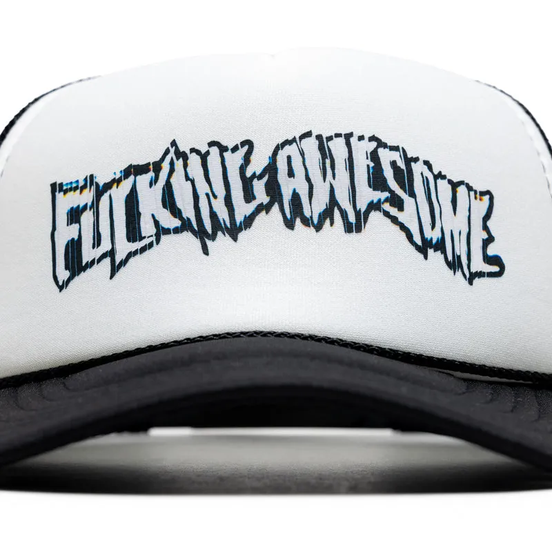 Fucking Awesome Scanner Warp Stamp Trucker Hat - Black