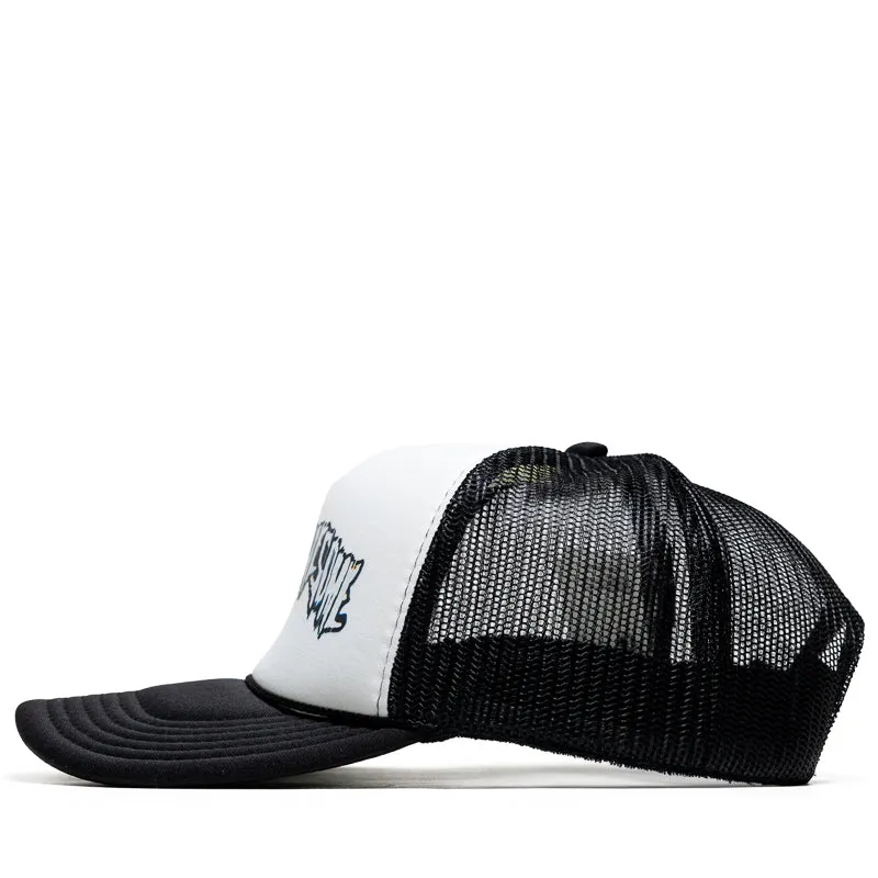 Fucking Awesome Scanner Warp Stamp Trucker Hat - Black