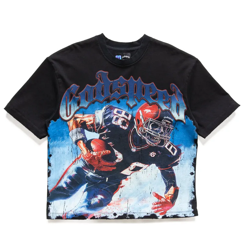 Godspeed New York Endzone Tee - Navy Wash