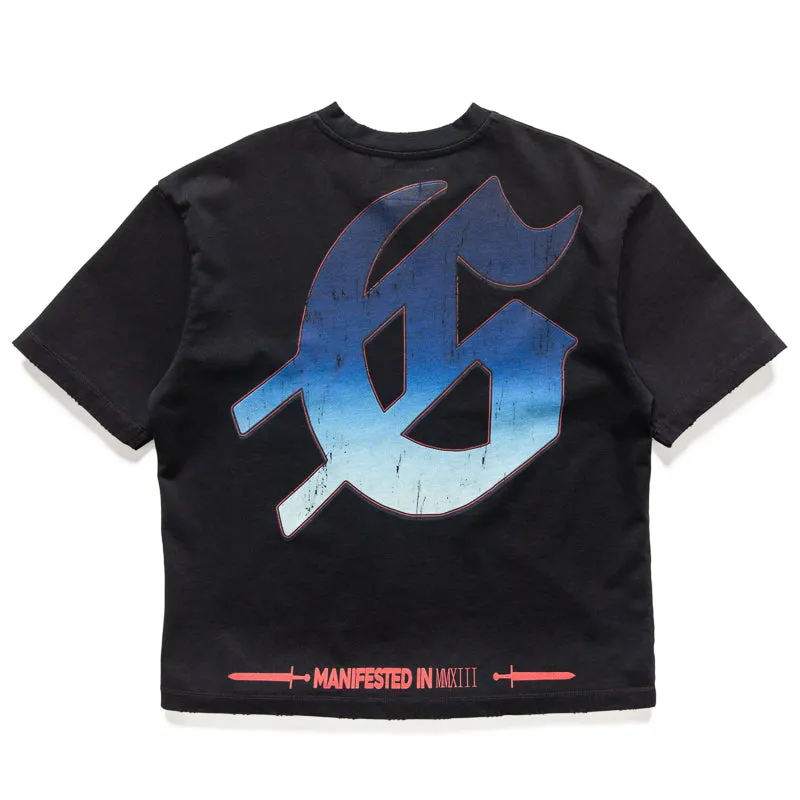 Godspeed New York Endzone Tee - Navy Wash