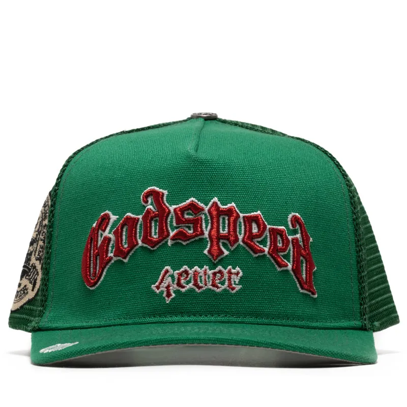 Godspeed New York GS Forever Trucker Hat - Green/Red