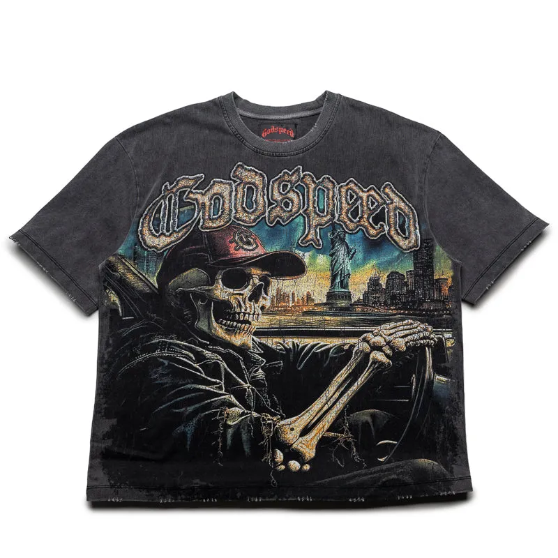 Godspeed New York Sightseeing Tee - Grey Wash