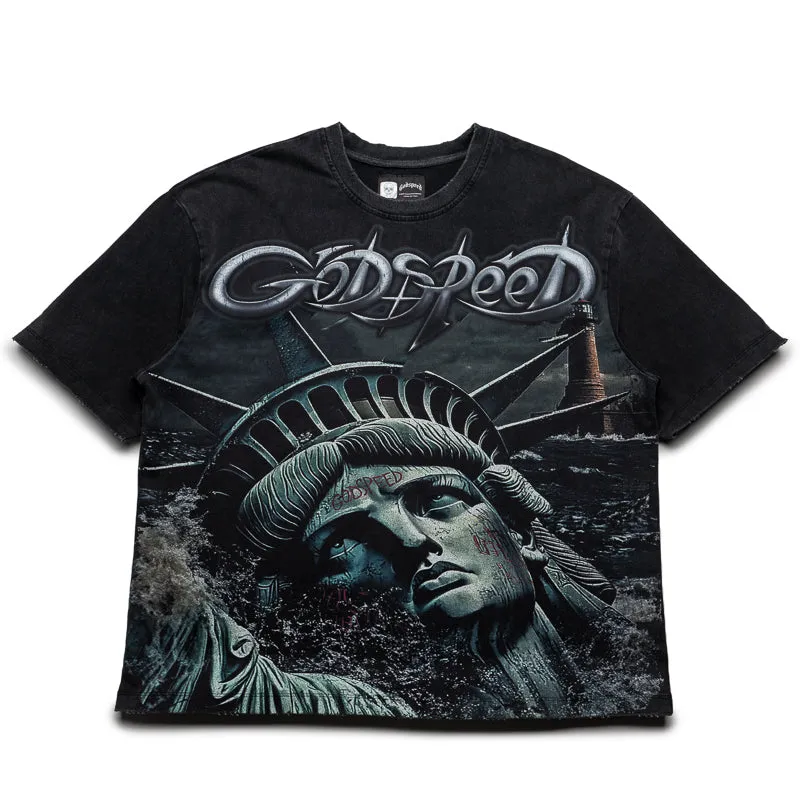 Godspeed New York Sunken Liberty 2 Tee - Black Wash