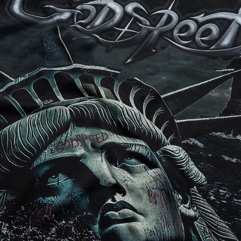 Godspeed New York Sunken Liberty 2 Tee - Black Wash