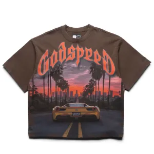 Godspeed New York Sunset Blvd Tee - Brown