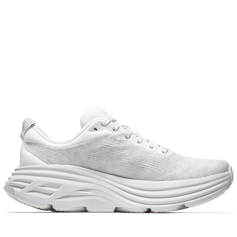 Hoka U Bondi 8 TS Caged - White/Cosmic Grey