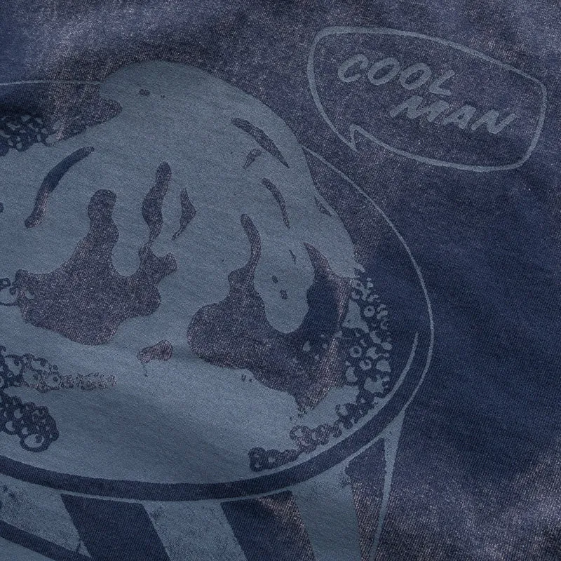 Ice Cream Wrestle Knit Tee - Navy Blazer