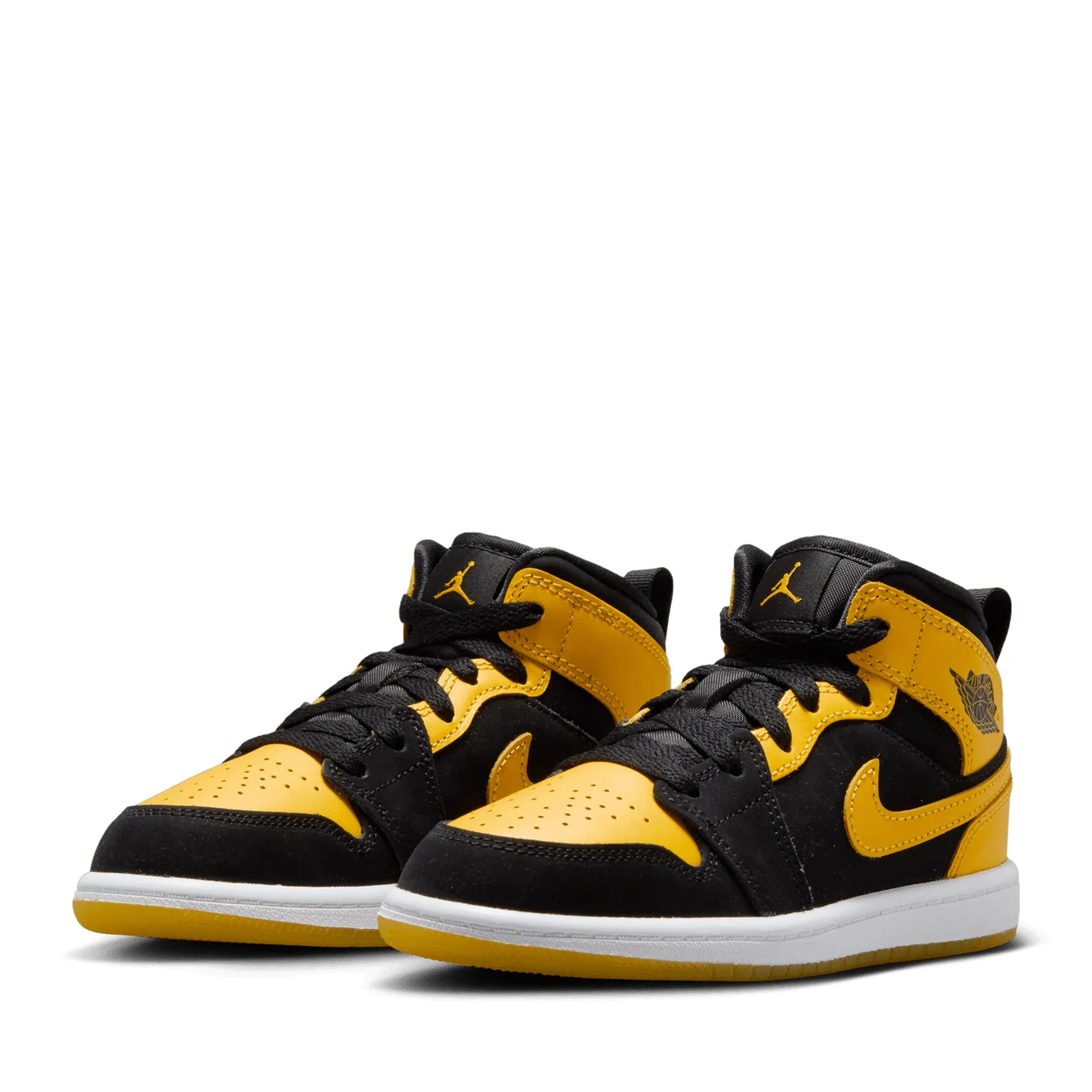 Jordan 1 Mid SE (PS) - Black/Varsity Maize