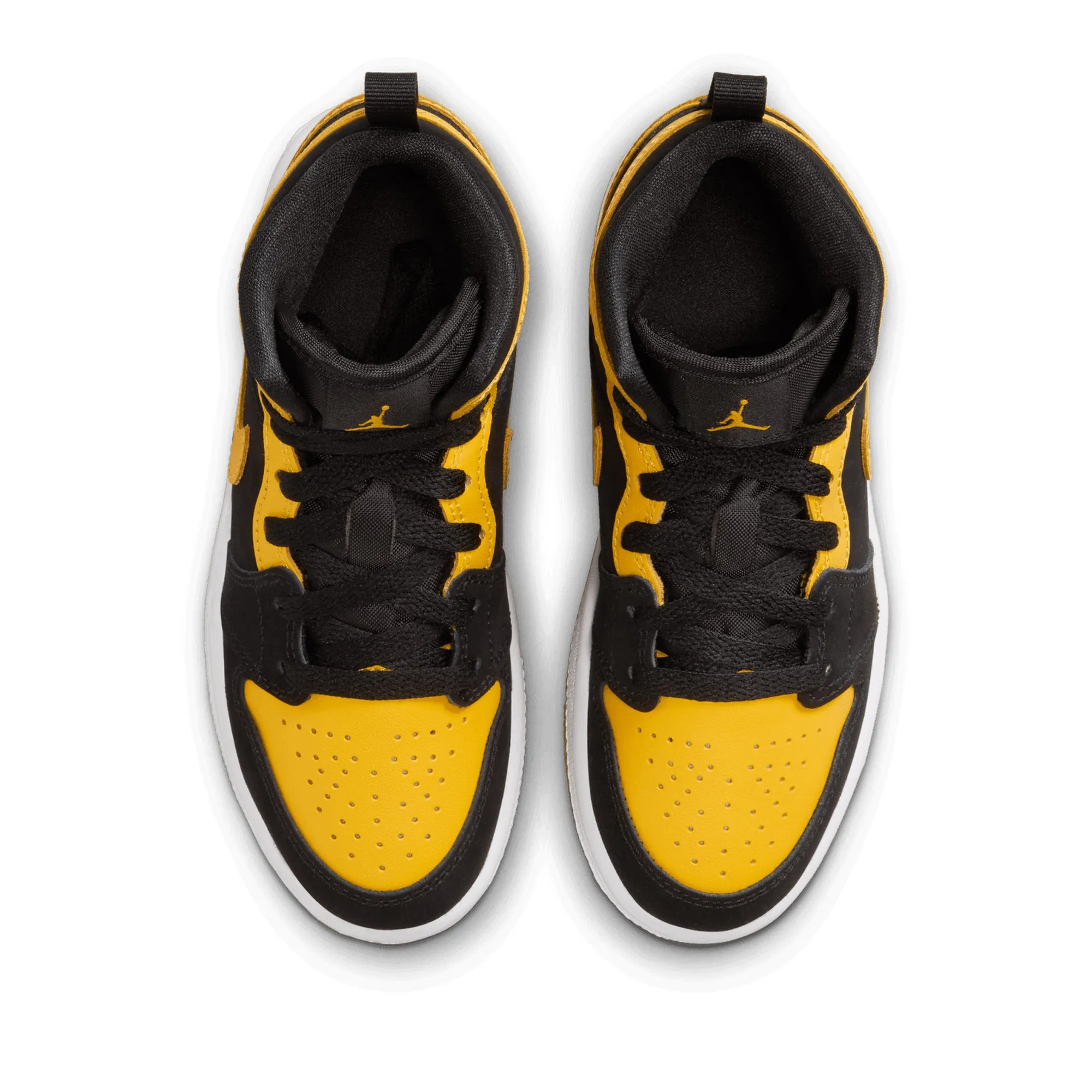 Jordan 1 Mid SE (PS) - Black/Varsity Maize