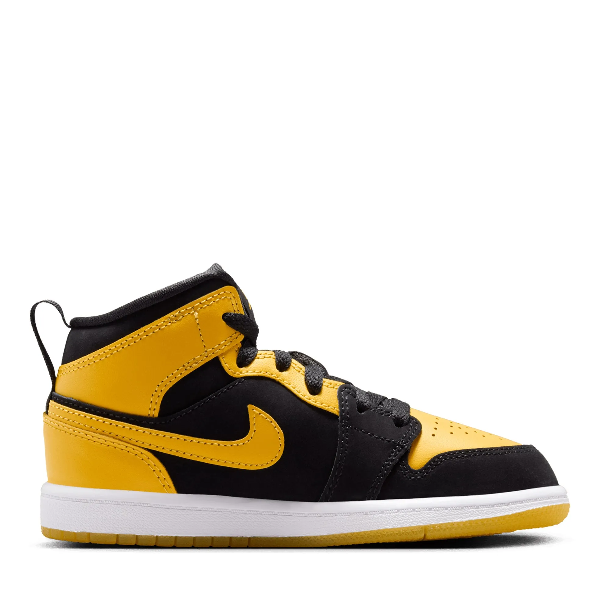 Jordan 1 Mid SE (PS) - Black/Varsity Maize