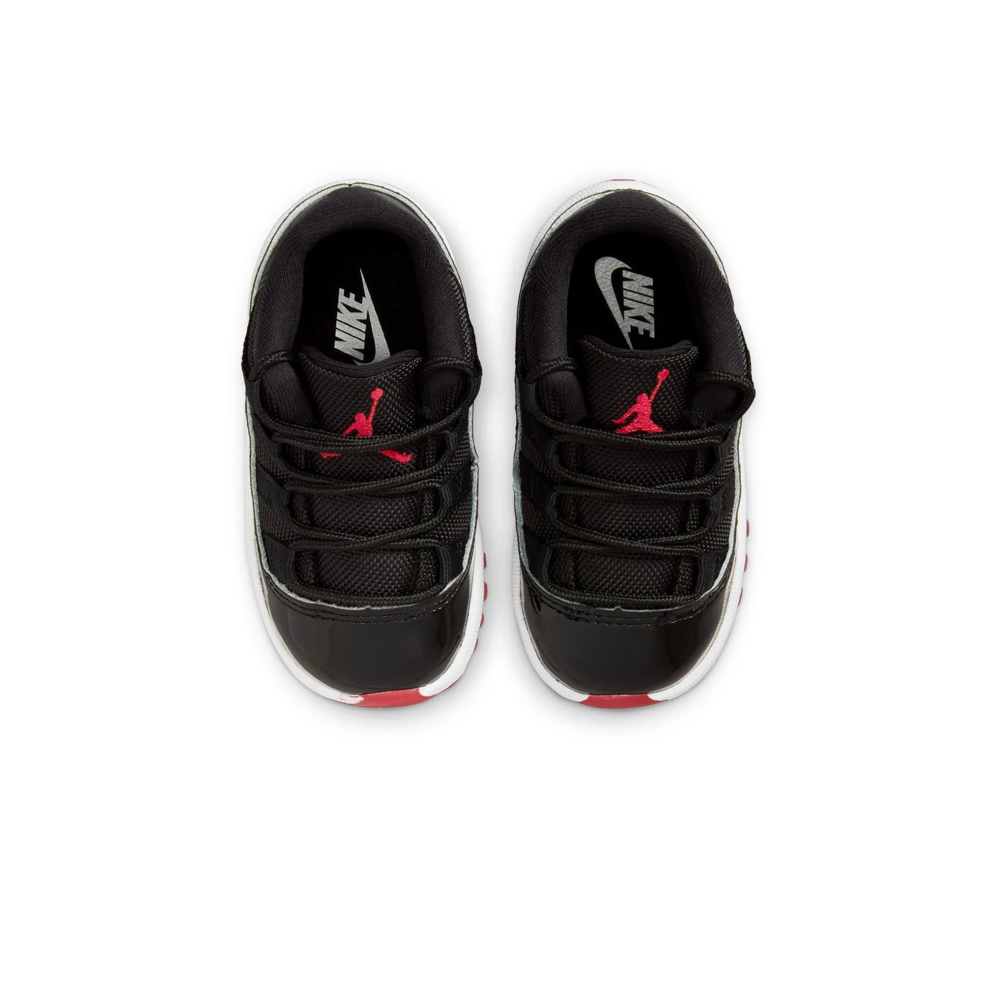 Jordan 11 Retro Low 'Bred' (TD) - Black/Varsity Red