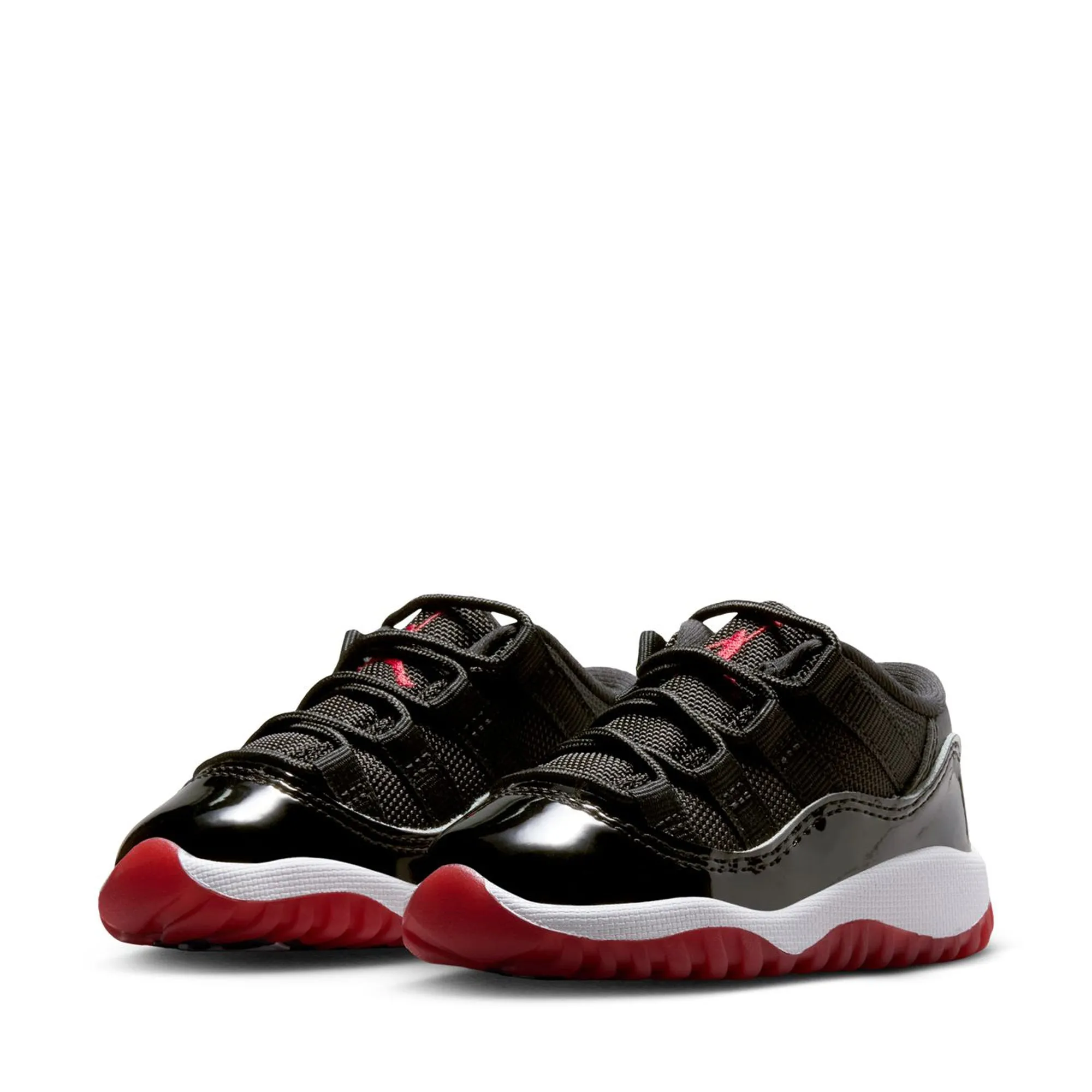 Jordan 11 Retro Low 'Bred' (TD) - Black/Varsity Red
