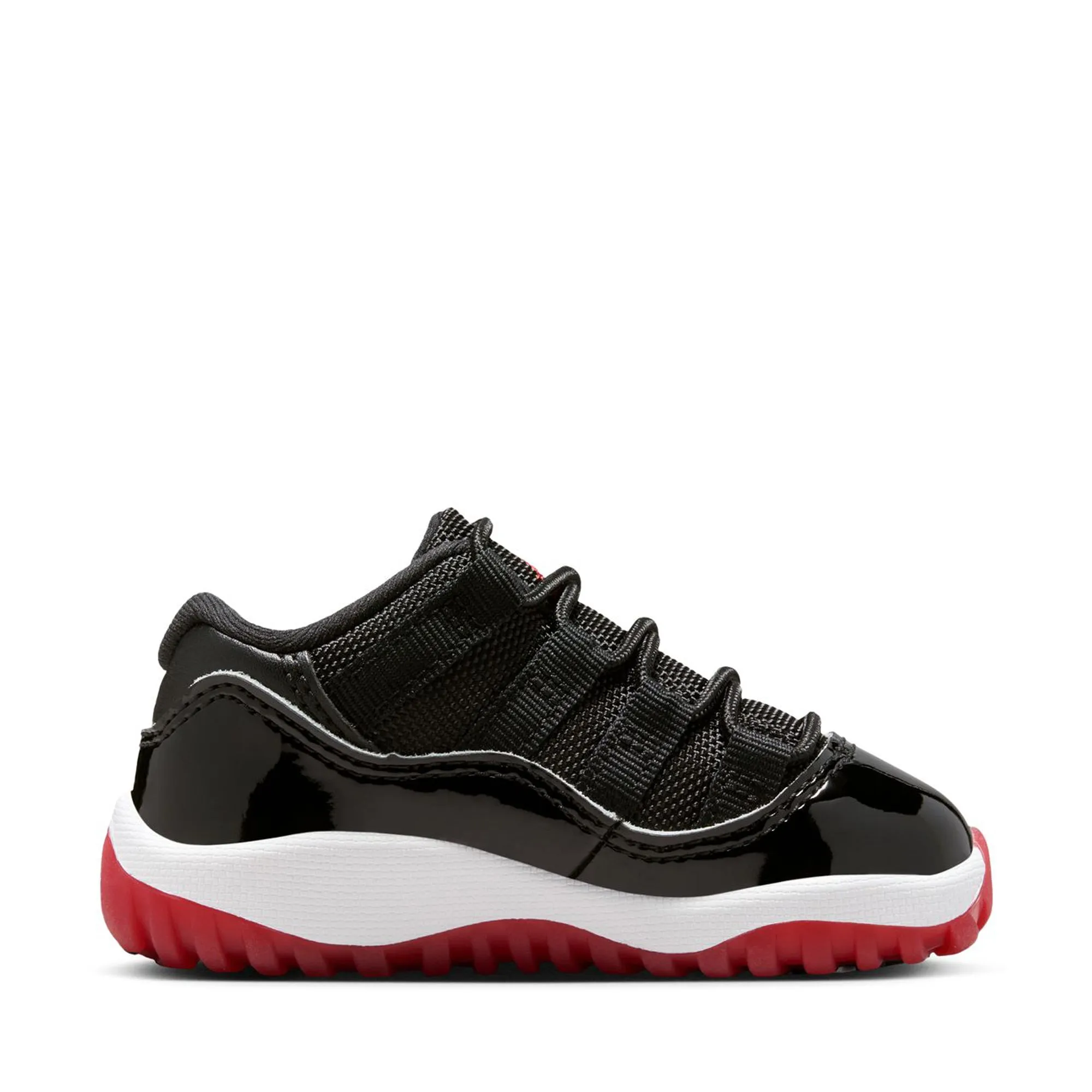 Jordan 11 Retro Low 'Bred' (TD) - Black/Varsity Red