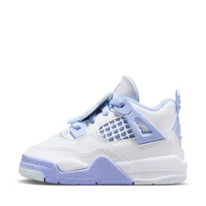 Jordan 4 Retro (TD) - White/Aluminum