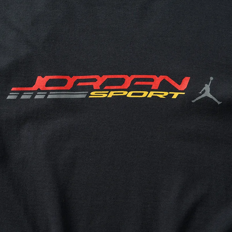 Jordan Crew-Neck Tee - Off Noir/Fire Red