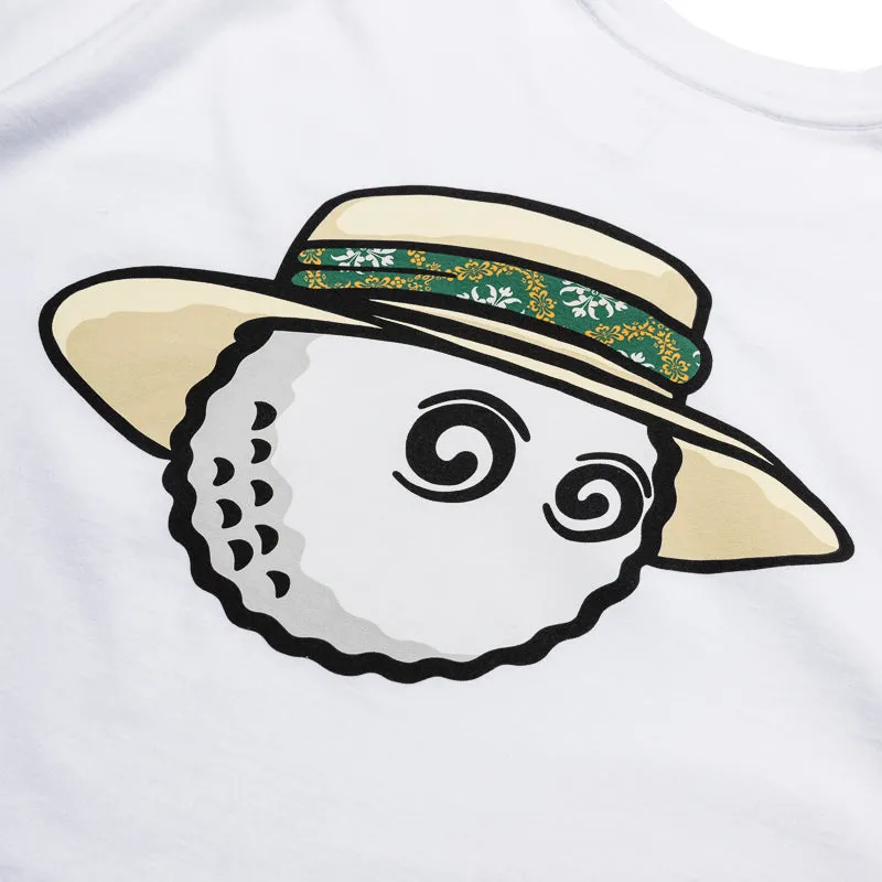 Malbon Golf Vacation Club Tee - White