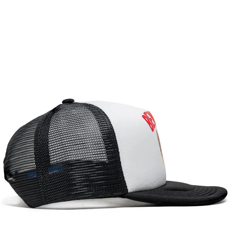 Market Beware Sign Trucker Hat - Black