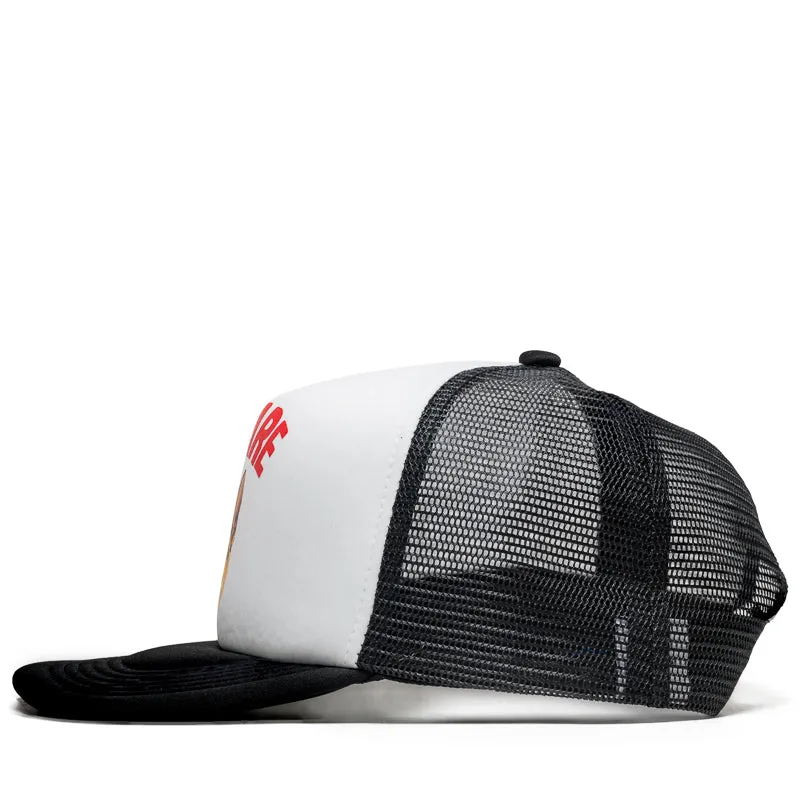 Market Beware Sign Trucker Hat - Black
