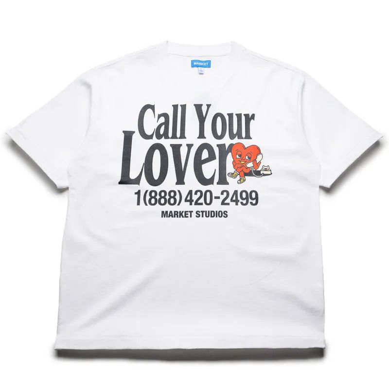 Market Call Your Lover Tee - White