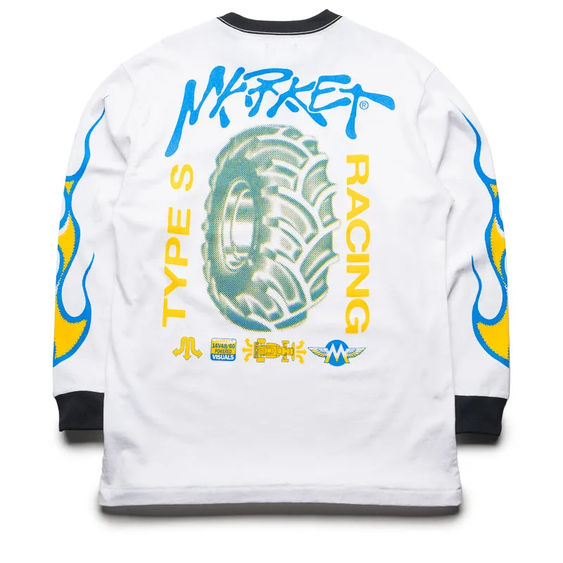 Market Loud Pipes L/S Tee - White