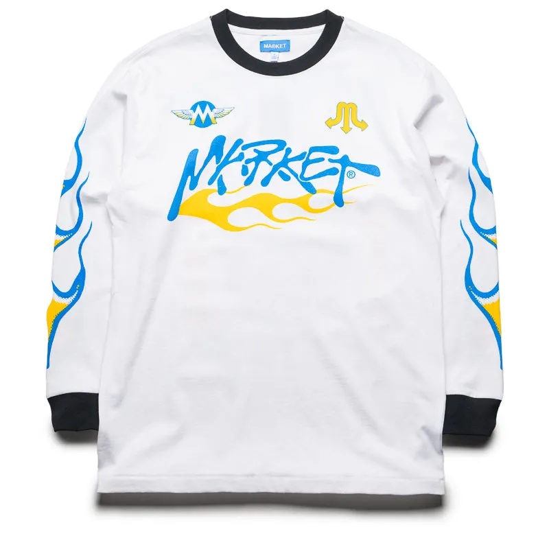 Market Loud Pipes L/S Tee - White