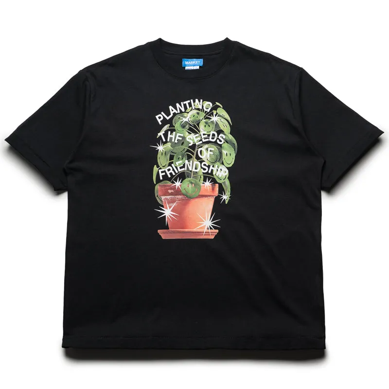 Market Smiley Seeds Of Friendship Tee - Black