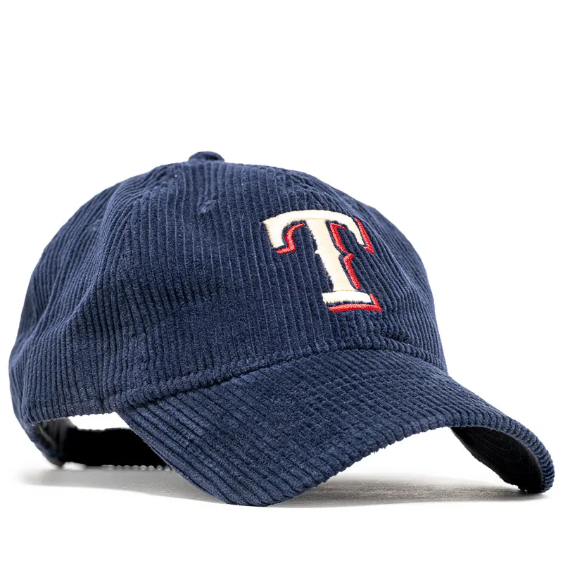 New Era Corduroy Texas Rangers 9TWENTY Strapback - Navy