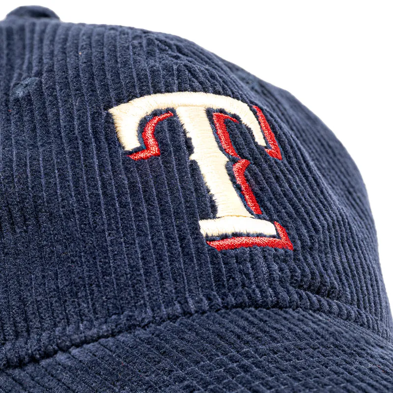 New Era Corduroy Texas Rangers 9TWENTY Strapback - Navy