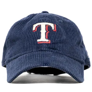 New Era Corduroy Texas Rangers 9TWENTY Strapback - Navy