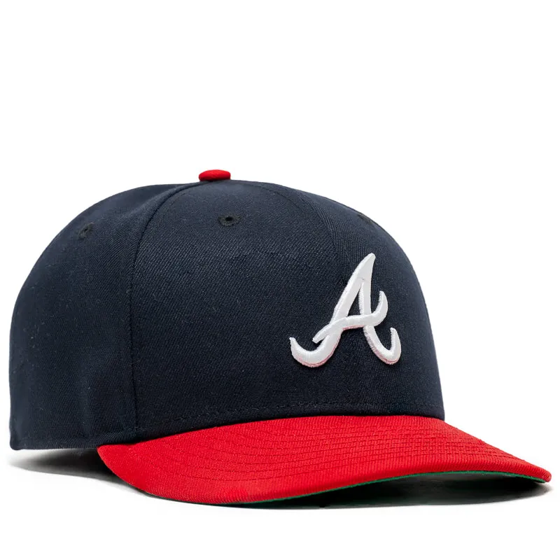 New Era x Politics Atlanta Braves 59FIFTY Fitted Hat - Navy/Scarlet