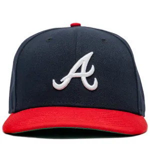 New Era x Politics Atlanta Braves 59FIFTY Fitted Hat - Navy/Scarlet