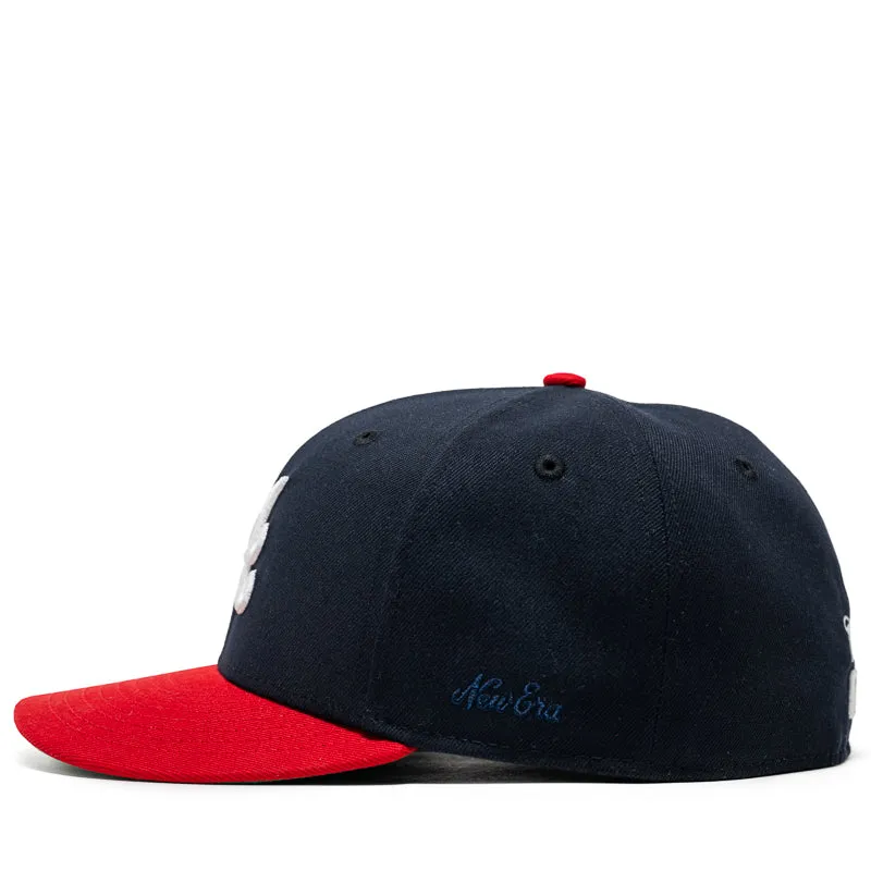 New Era x Politics Atlanta Braves 59FIFTY Fitted Hat - Navy/Scarlet