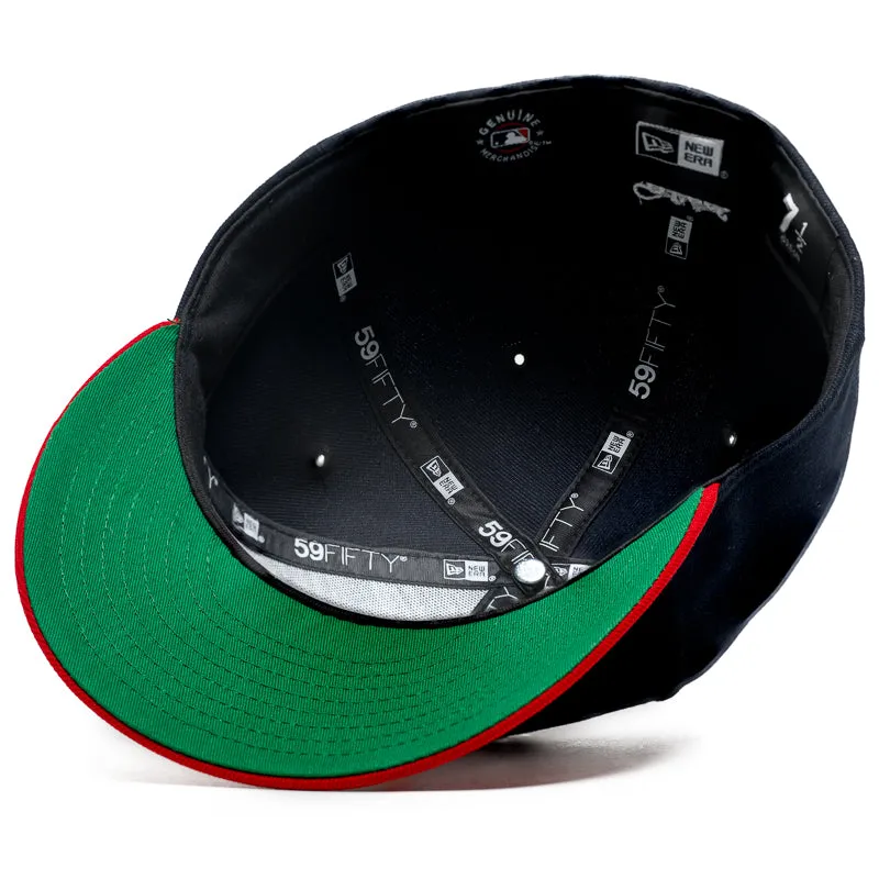 New Era x Politics Atlanta Braves 59FIFTY Fitted Hat - Navy/Scarlet