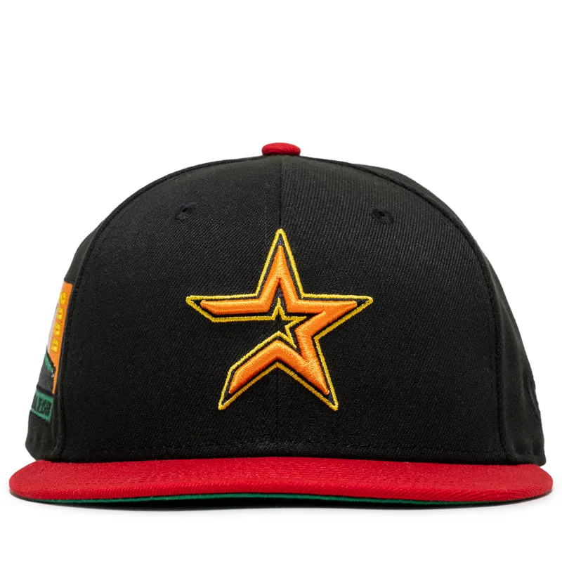 New Era x Politics Houston Astros 59FIFTY Fitted - Black/Scarlet