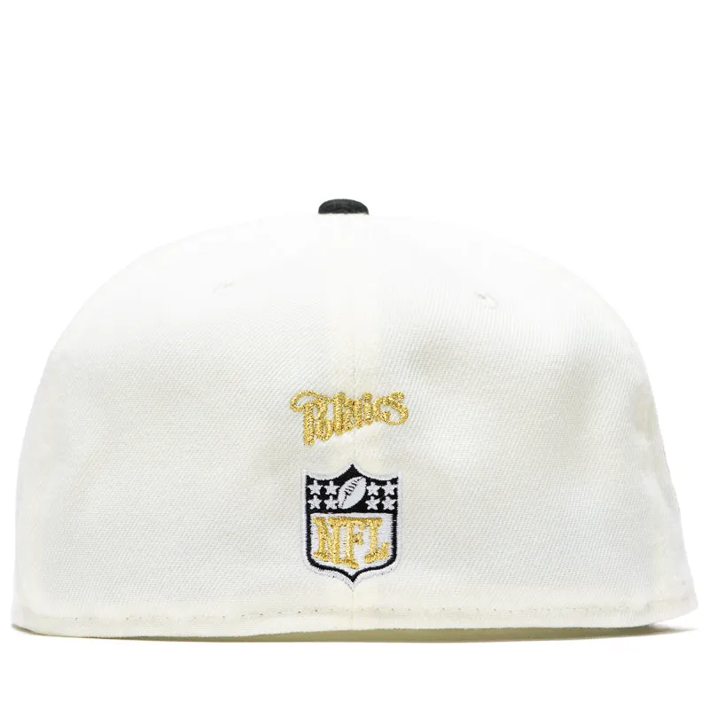 New Era x Politics New Orleans Saints 59FIFTY Fitted - Chrome/Black