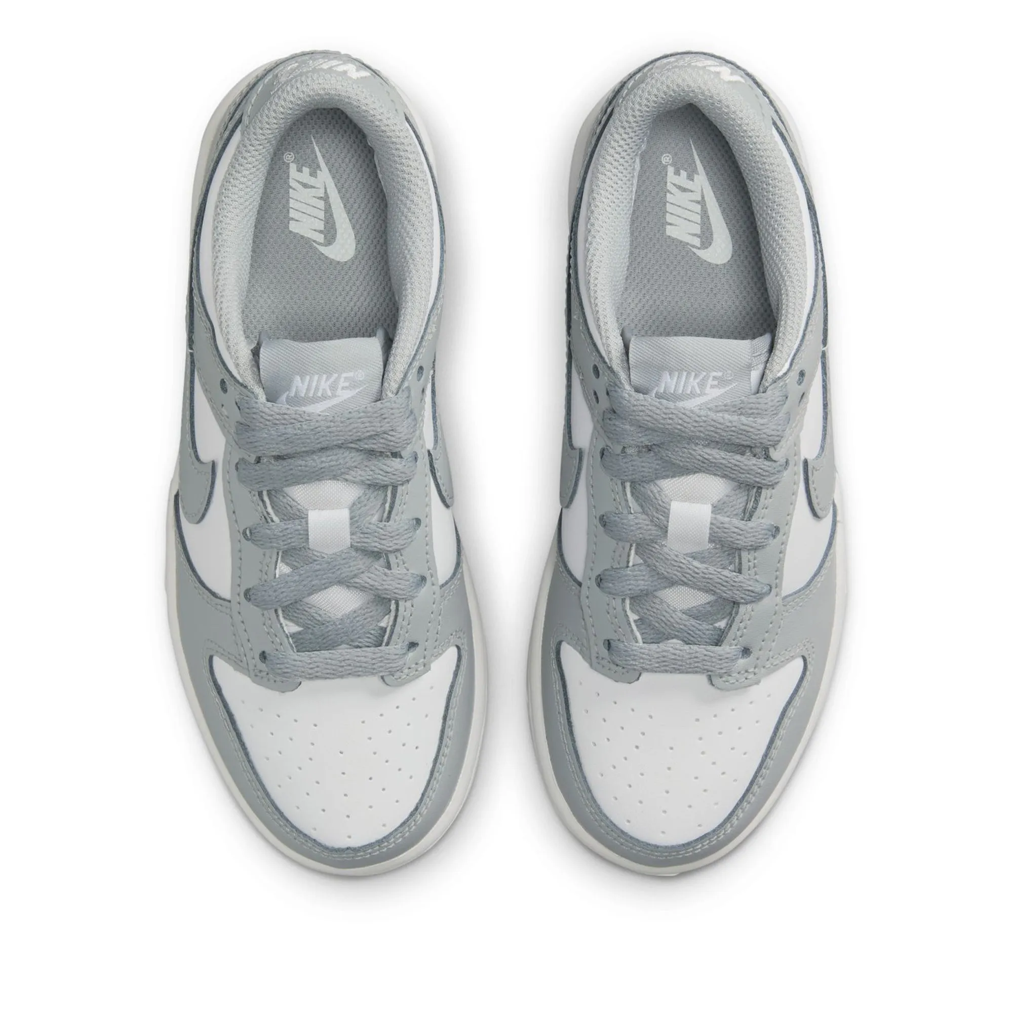 Nike Dunk Low (PS) - White/Light Smoke Grey