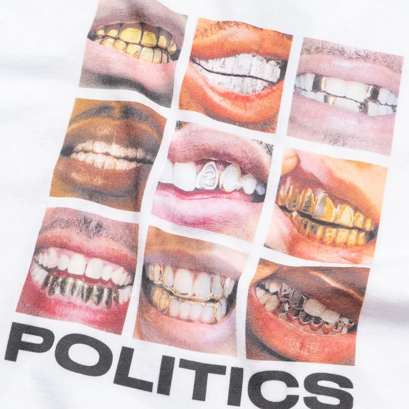 Politics Grillz Tee - White