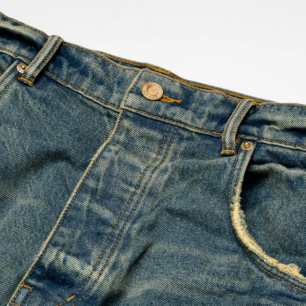 Purple Brand Relaxed Vintage Mid Rise Baggy Leg Jean - Light Indigo