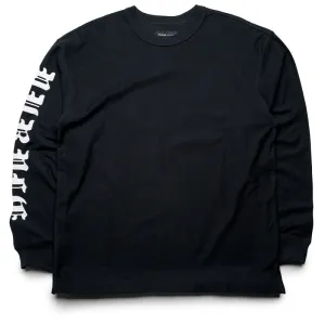 Purple Brand Textured Jersey L/S Tee - Black