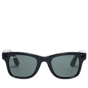 Ray-Ban Wayfarer Meta - Shiny Black/G15 Green