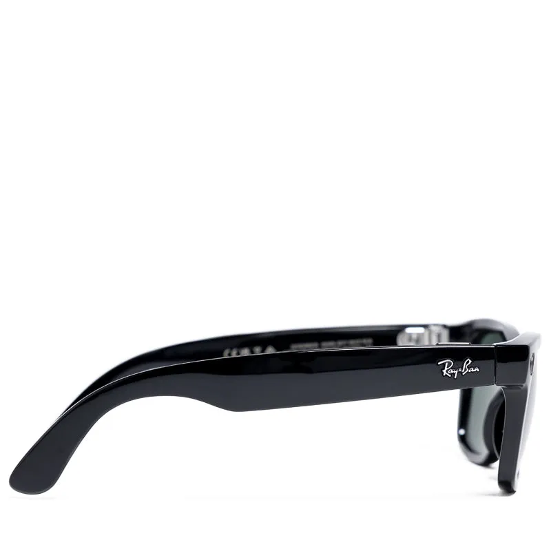 Ray-Ban Wayfarer Meta - Shiny Black/G15 Green